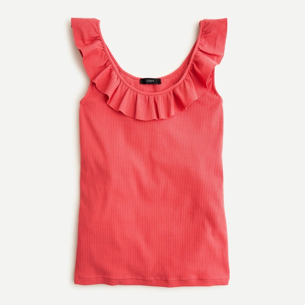 JCrew Yellow Ruffle Top